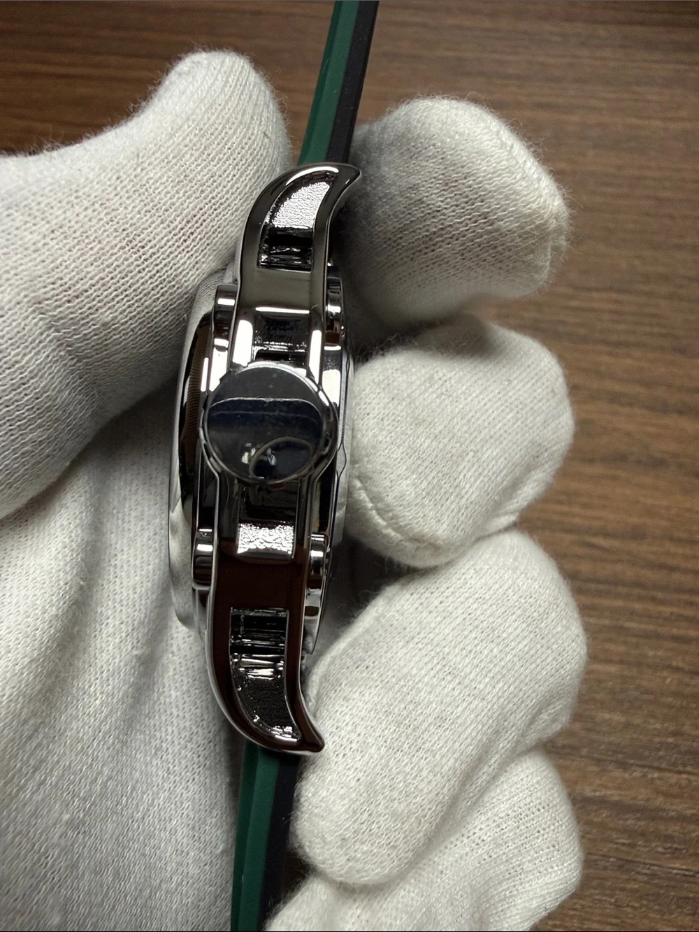 Men's Green Sport Watch with Green Silicone Strap